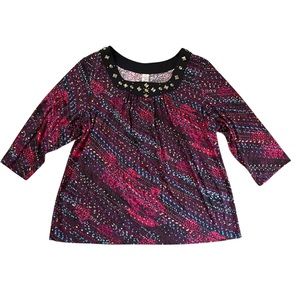 REQ 3/4 Square Neck Blouse